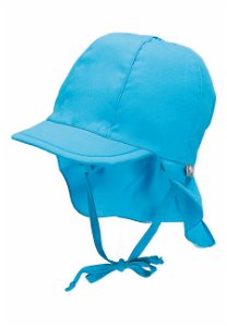 Sterntaler Čepice PURE kšilt, plachetka, zavazovací, UV 50+, modrá 1511410