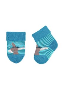Sterntaler ponožky kojenecké s manžetkou, froté,oslík Emmilius 8402186