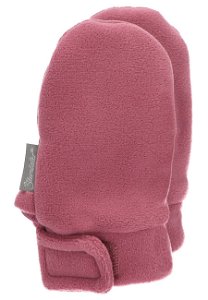 Sterntaler Rukavičky kojenecké PURE fleece bez palce růžové 4301400