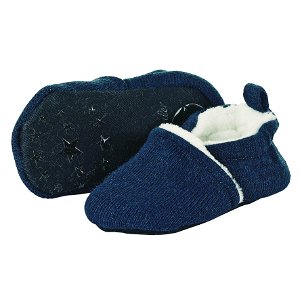 Sterntaler botičky textilní zimní nízké s kožíškem modré 5102050