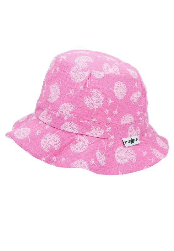 Sterntaler klobouček dívčí bio bavlna UV 50+ růžový, pampelišky 1422230