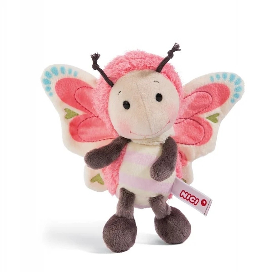 Nici Spring&Summer collection - Motýl plyš - 25 cm - růžová