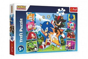 Trefl Puzzle - Sonic the Hedgehog: Seznamte se se Sonicem - 100 dílků