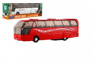 Dromader Autobus Welly Super Coach - 19 cm - na zpětné natažení