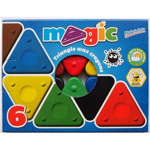 PRIMO Sada voskových pastelek MAGIC BASIC - 6 ks