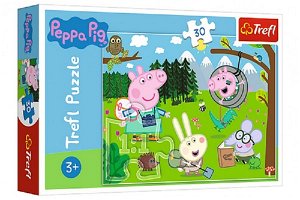 Trefl Puzzle - Peppa Pig: Výlet do lesa - 30 dílků