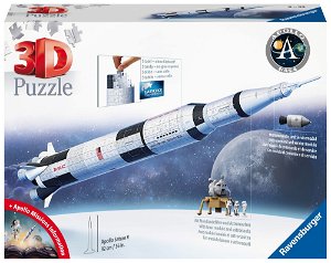 Ravensburger 3D puzzle - Vesmírná raketa: Apollo Saturn V - 432 dílků