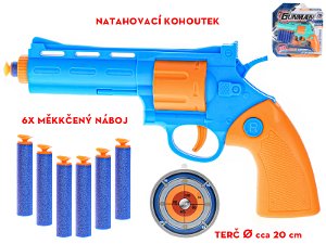 Mikro trading Pistole s pěnovými náboji a přísavkami - 26 cm