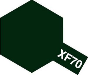Tamiya Barva akrylová matná - Tmavá zelená 2 (Dark Green 2 - IJN) - Mini XF-70