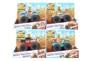 Mattel Hot Wheels Monster trucks stvořitel modro oranžový podvozek