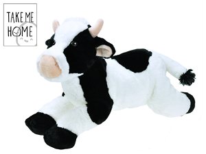 Mikro trading Take Me Home - Kráva plyšová - ležící - 40 cm