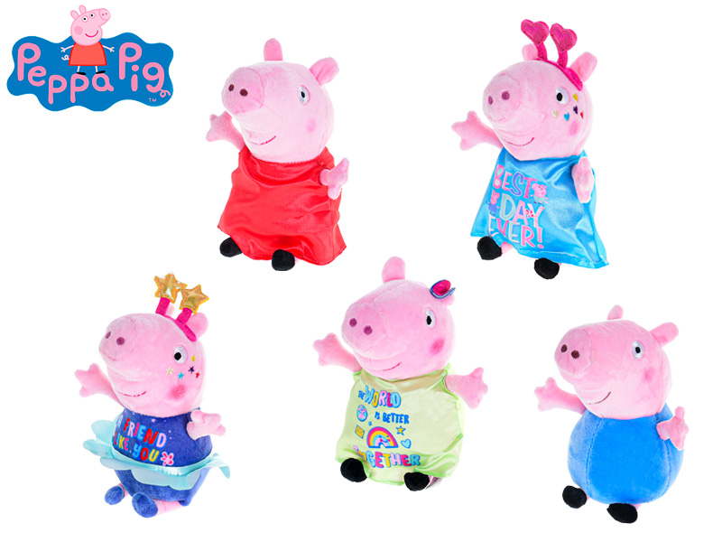 Mikro trading Peppa Pig - Happy Party plyšoví - 20 cm