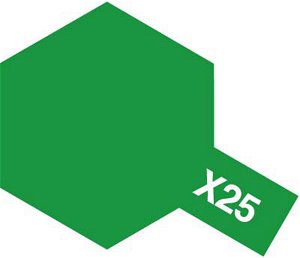 Tamiya Barva akrylová lesklá - Zelená čirá (Clear Green) - Mini X-25