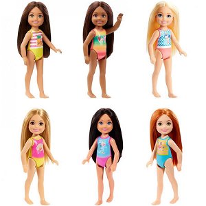 Barbie Chelsea na pláži světle hnědé vlasy