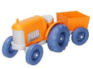 Mikro trading Traktor na volný chod s vlečkou - 30 cm