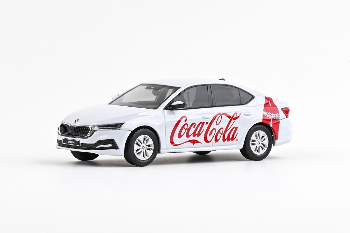 Abrex Škoda Octavia IV (2020) - Coca-Cola - bílá