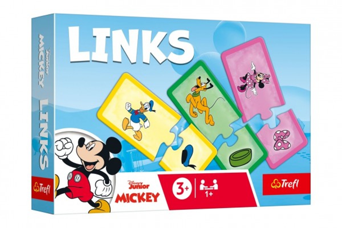 Trefl Mickey Mouse a přátelé - Hra Links skládanka -14 párů