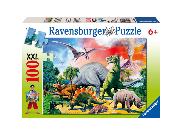 Ravensburger Puzzle - Mezi dinosaury - 100 XXL dílků