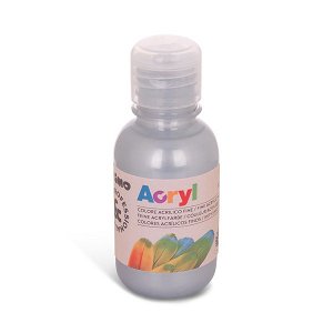 PRIMO Akrylová barva - 125 ml - stříbrná