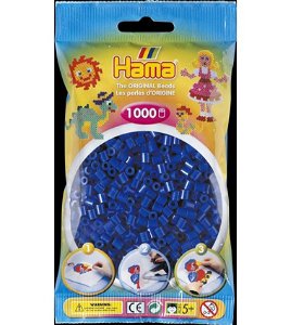 Zažehlovací korálky Midi - modré, 1000 ks H207-08