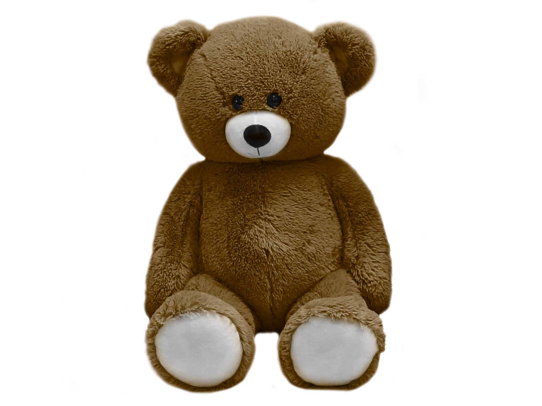 Mikro trading Medvěd plyšový - 78 cm - tmavě hnědý