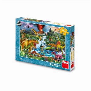Dino Puzzle - Boj dinosaurů - 100 XL dílků