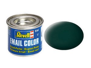 Revell Barva emailová matná - Černozelená (Black-green) - č. 40