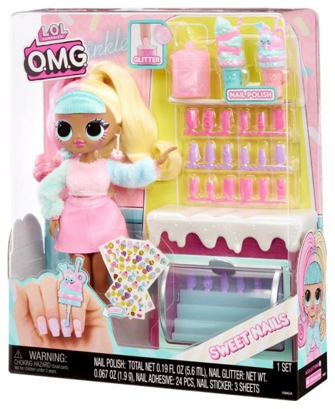 MGA L.O.L. Surprise! O.M.G. Nehtové studio s panenkou - Candylicious Sprinkles Shop