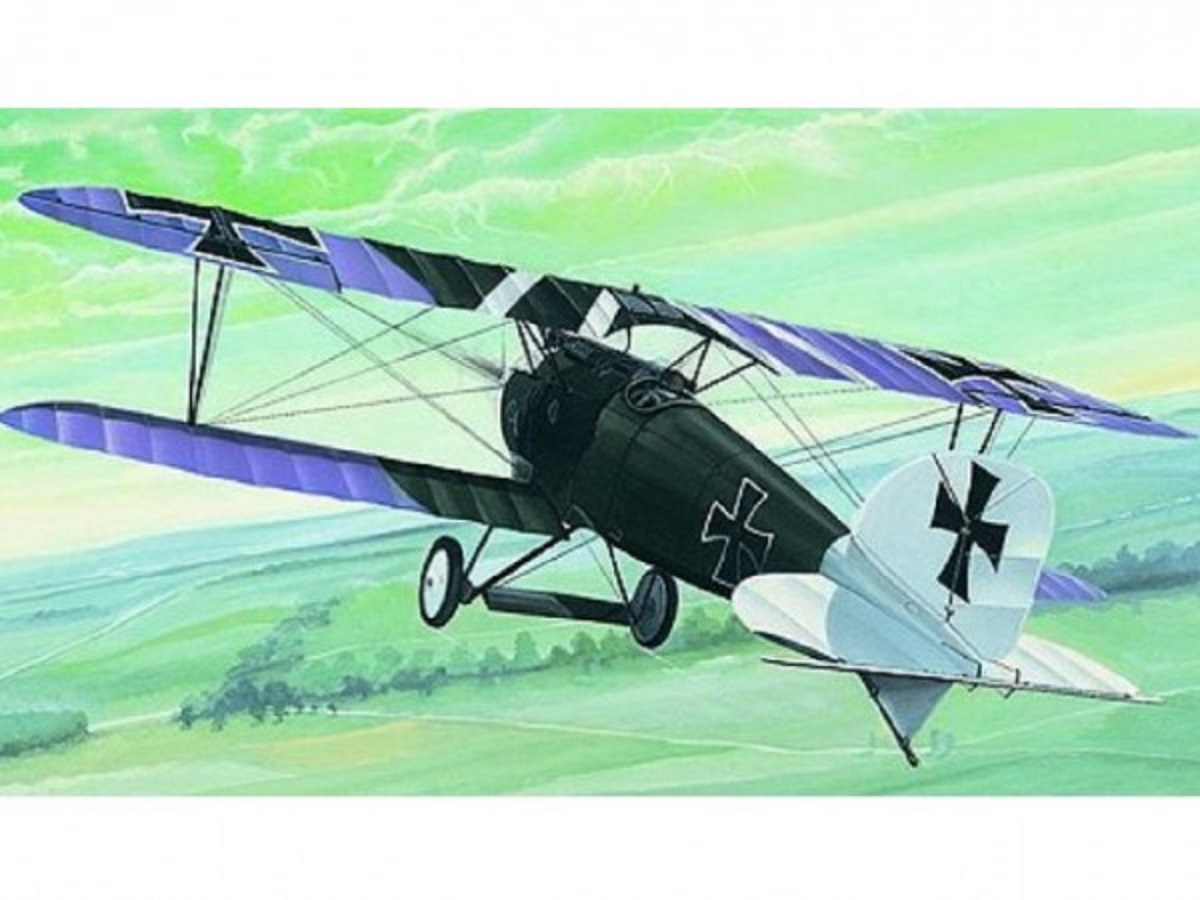 Směr plastikový model letadla ke slepení Albatros D III slepovací stavebnice letadlo 1:48
