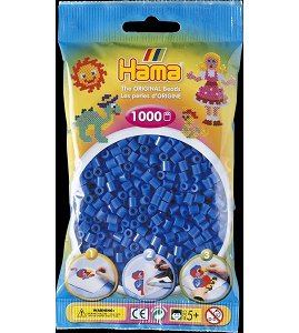 Zažehlovací korálky Midi - světle modré - 1000 ks H207-09