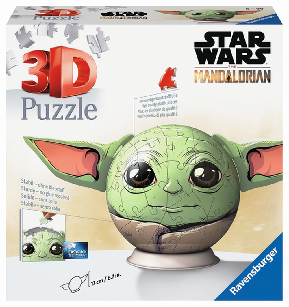 Ravensburger Puzzle-Ball - Star Wars: Baby Yoda s ušima - 72 dílků