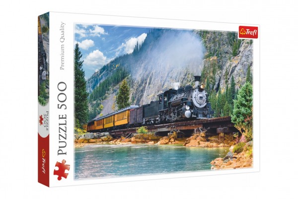 Trefl Puzzle - Horský vlak - 500 dílků