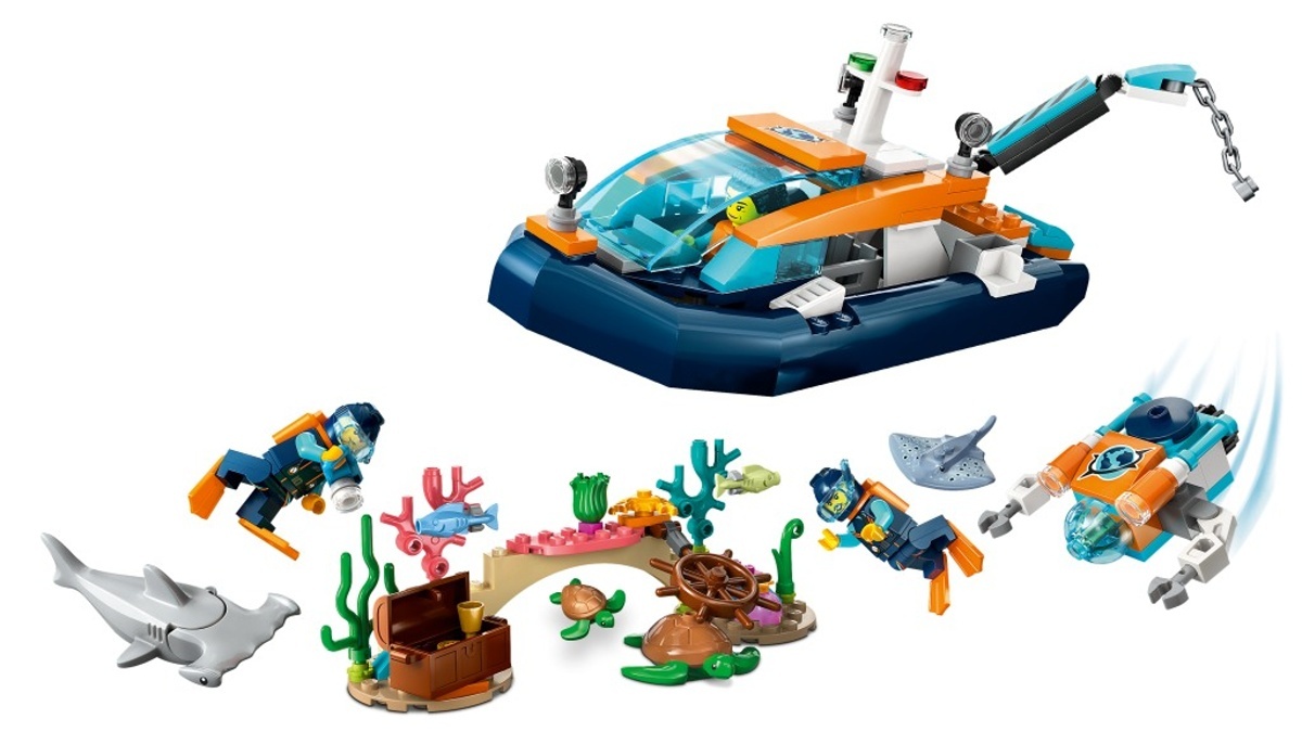 LEGO City 60377 - Průzkumná ponorka potápěčů