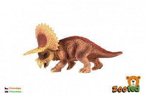 Teddies Triceratops malý - zooted - 14 cm