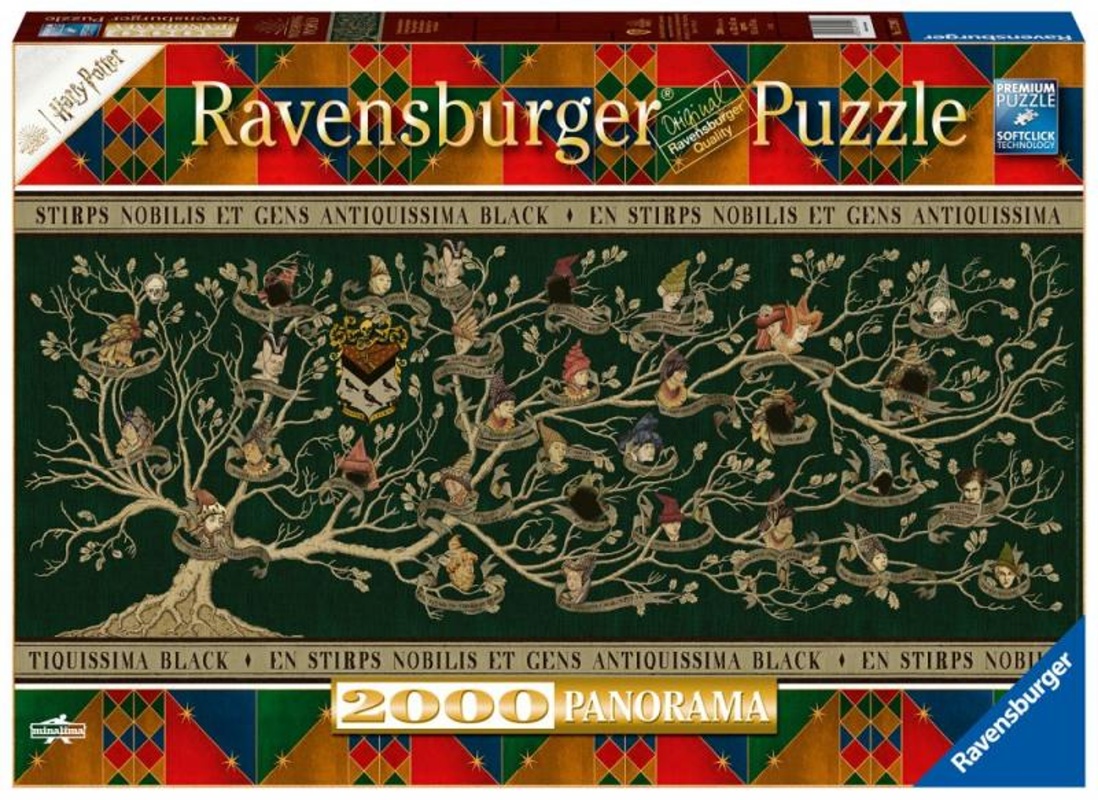 Ravensburger Puzzle panoramatické - Harry Potter: Rodokmen - 2000 dílků