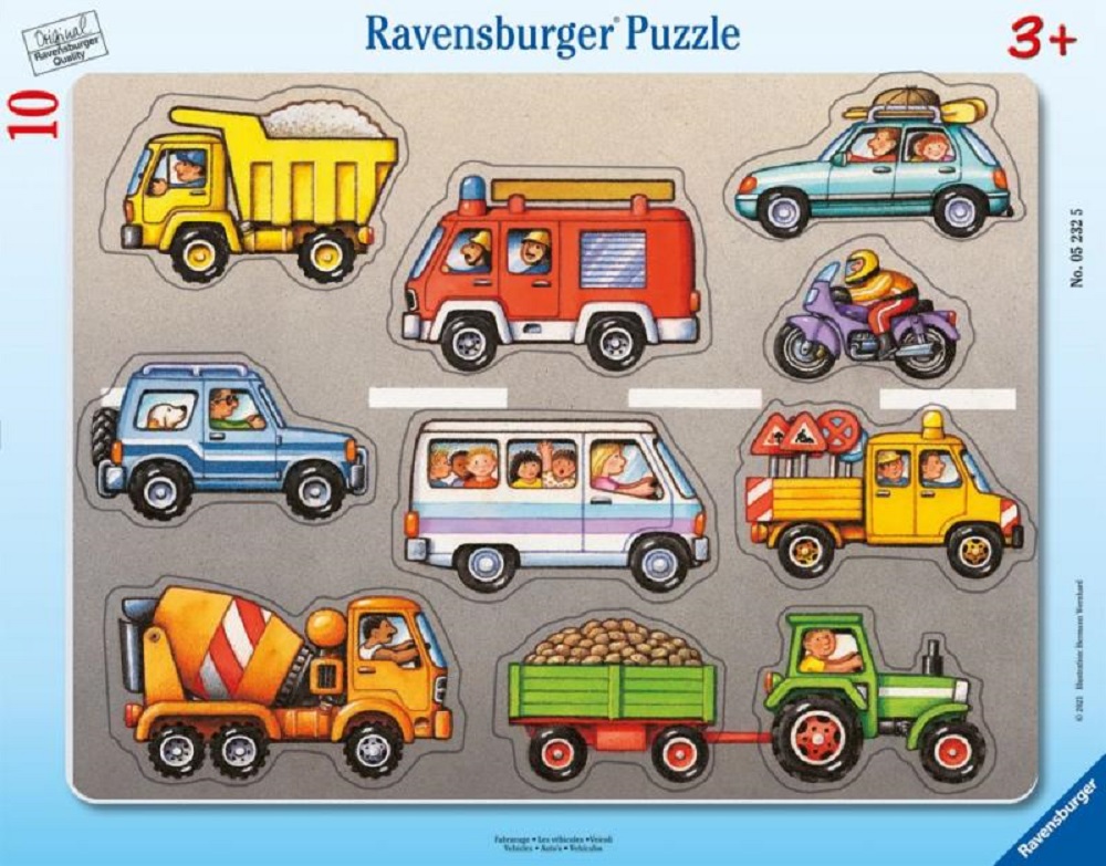 Ravensburger Puzzle - Vozidla - 10 dílků