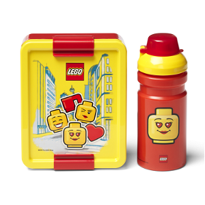 LEGO® Iconic Girl svačinový set láhev a box žlutá červená
