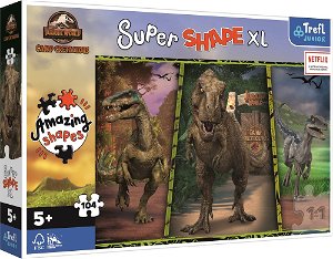 Trefl Puzzle - Jurassic World: Barevní dinosauři - 104 dílků XL