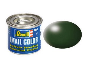 Revell Barva emailová hedvábně matná - Tmavě zelená (Dark green) - č. 363