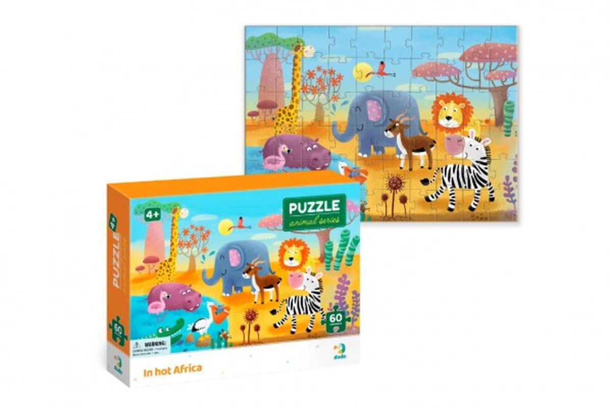 Teddies Puzzle - Afrika - 60 dílků