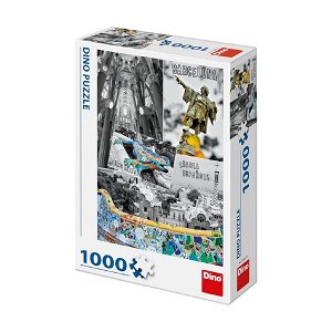 Dino Puzzle - Barcelona koláž - 1000 dílků