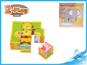 Mikro Trading 2-Play Kostky dřevěné 9 ks