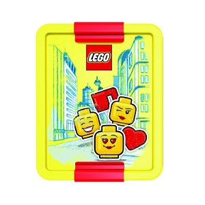 LEGO® Iconic girl box na svačinu žlutá/červená