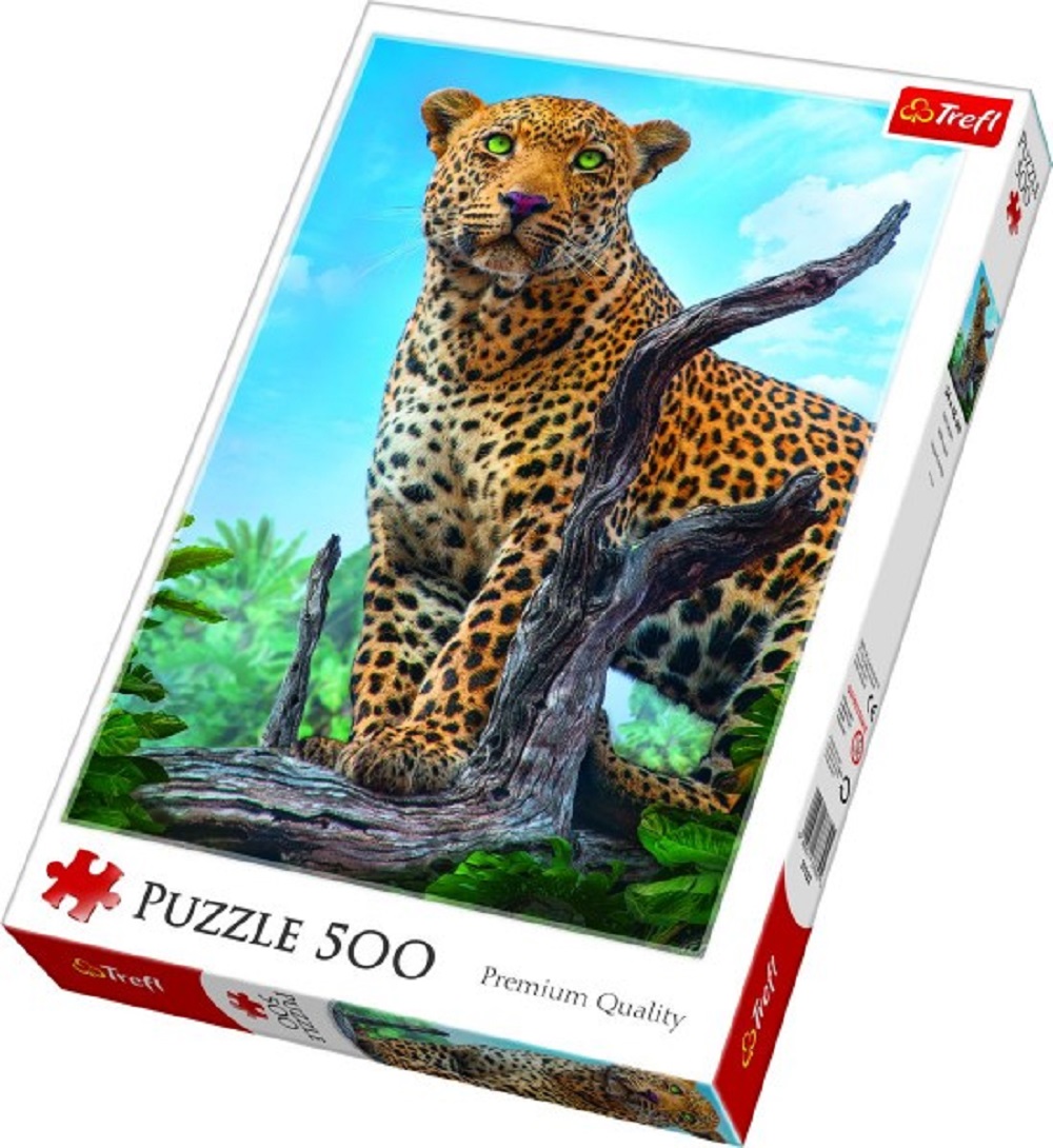 Trefl Puzzle - Divoký Leopard - 500 dílků