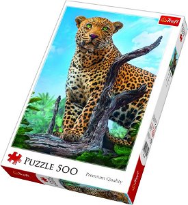 Trefl Puzzle - Divoký Leopard - 500 dílků