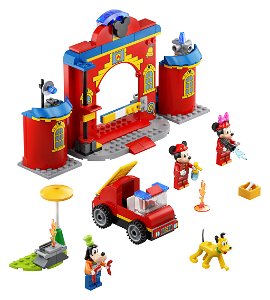 LEGO Disney 10776 - Mickey & Friends: Hasičská stanice a auto Mickeyho přátel