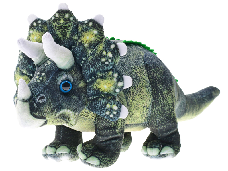 Mikro trading Triceratops plyšový - 38 cm - stojící