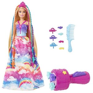 Mattel Barbie - Princezna s barevnými vlasy - herní set