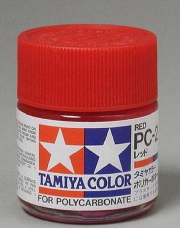 Tamiya Barva na lexanové karoserie - Červená (Red) - PC-2