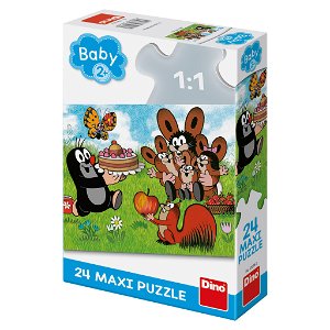 Dino Puzzle - Krtek: Narozeniny - 24 dílků MAXI